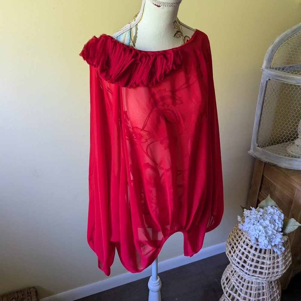Vero Moda Vibrant Red Blouse